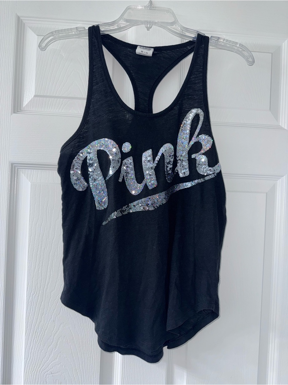 Black VS Pink Sequin Tank!
